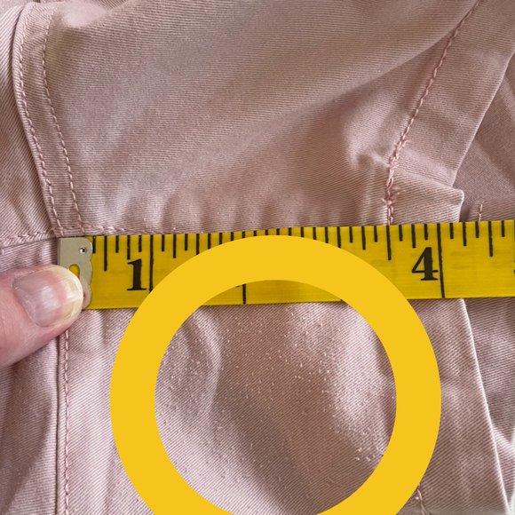 a.n.a. Women's Plus-Size 26 ROSE PINK 4.5" Mid Rise Flat-front Chino Short - Picture 11 of 11